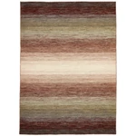 Zöld és barna gyapjú kilim szőnyeg 200 x 140 cm