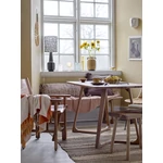 Zöld kerámia lámpa virágos ernyővel 62 cm