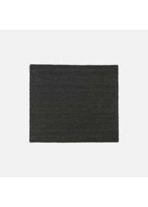 Fekete négyzet alakú juta szőnyeg 180x180 cm