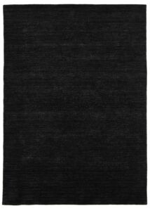 Fekete prémium gyapjú szőnyeg 160x90 cm