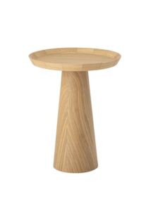 Kerek tölgyfa kisasztal