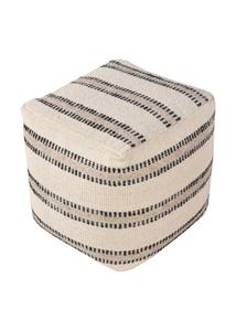 Kézzel szőtt, gyapjú puff 40 cm