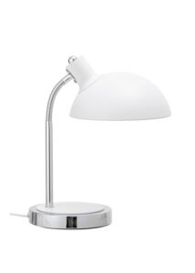 Klasszikus fehér fém asztali lámpa
