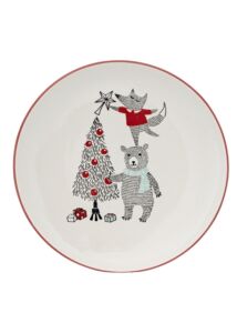 Macis karácsonyi kerámia lapos tányér 4 db
