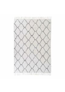 Modern fehér pamut szőnyeg 180x120 cm