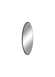 Modern fekete keretes kör tükör Ø40 cm