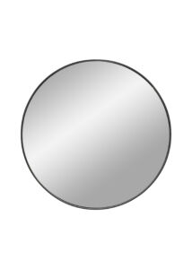 Modern fekete keretes kör tükör Ø50 cm