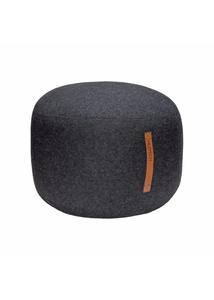 Modern sötétszürke puff ø50 cm