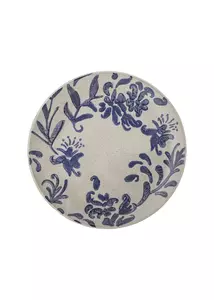 Romantikus kék mintás kerámia tányér 6 db