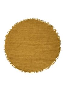 Sárga kör juta szőnyeg Ø150 cm