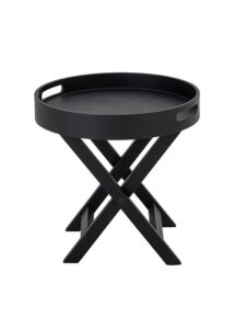 Skandináv fekete kisasztal ø 40 cm