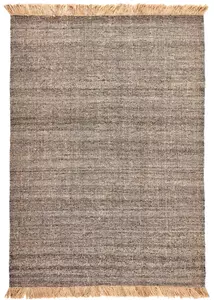 Sötétszürke prémium gyapjú szőnyeg 240x170 cm