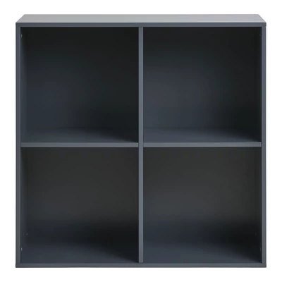 Sötétszürke rekeszes polc