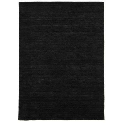 Fekete prémium gyapjú szőnyeg Panorama Uni 300 x 200 cm