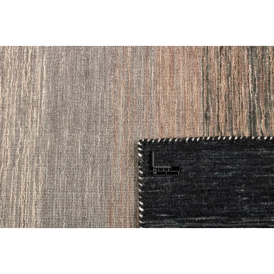 Fekete és szürke gyapjú kilim szőnyeg 300 x 200 cm