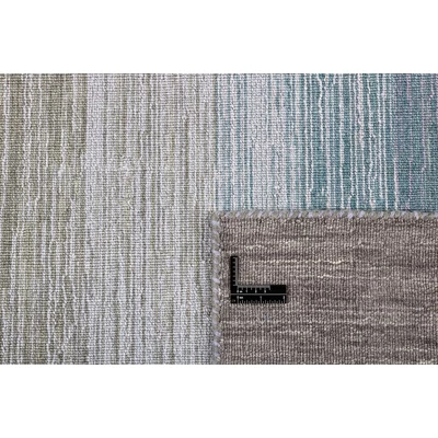 Kék és szürke gyapjú kilim szőnyeg 300 x 80 cm