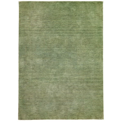 Zöld prémium gyapjú szőnyeg Panorama Uni 300 x 80 cm