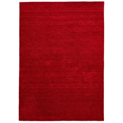 Piros prémium gyapjú szőnyeg Panorama Uni 200 x 80 cm