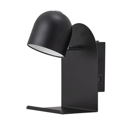 USB töltős LED fali lámpa 21 cm