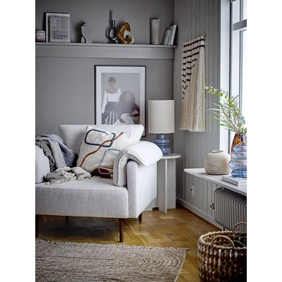 Barna mintás rojtos pamut szőnyeg 215x150 cm