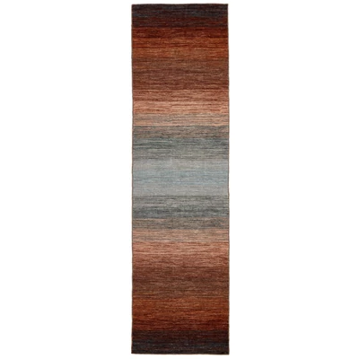 Barna színes prémium kilim szőnyeg 200x80 cm