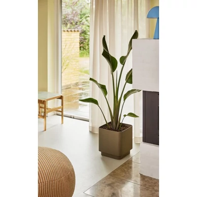 Barna szögletes kaspó 2 db-os szett