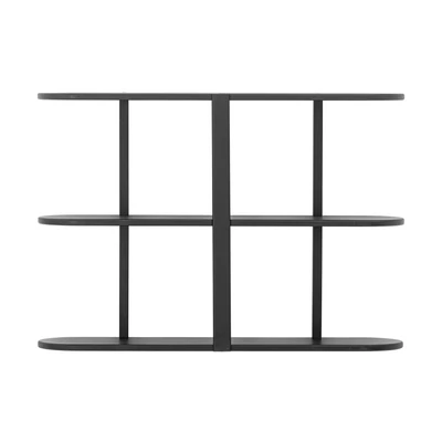 Fekete 3 polcos tárolóelem