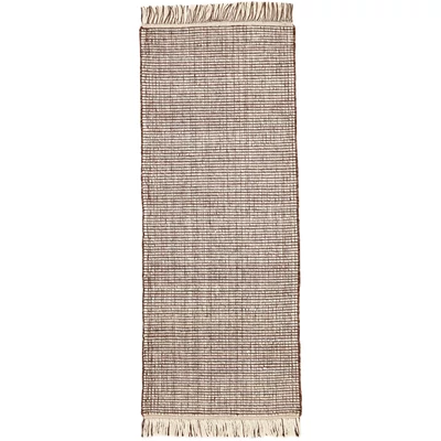 Gyapjú szőnyeg barna Nordic Flair 300 x 80 cm