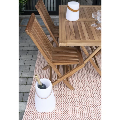 Korall színű szőnyeg újrahasznosított anyagból 200x140 cm
