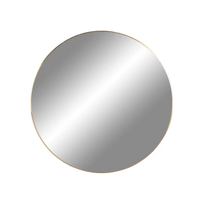 Minimalista sárgaréz keretes kör tükör Ø60 cm