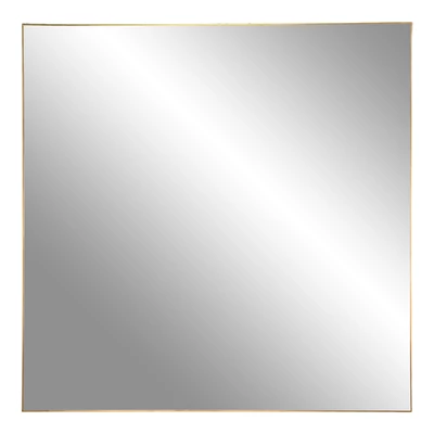 Minimalista sárgaréz keretes tükör 60x60 cm