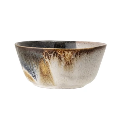 Mintás kerámia reggelizőtál szett 6 db