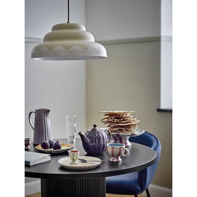 Natúr színű kerek függőlámpa