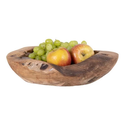 Rusztikus teakfa tál Ø30 cm