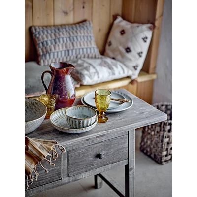 Sárga dombornyomott boros pohár 6 db