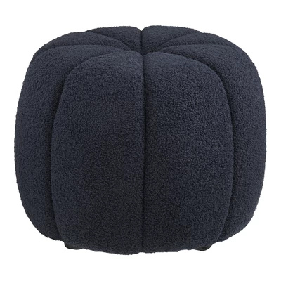 Sötétkék szövet puff 48 cm