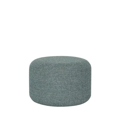 Sötétszürke textil puff ø52 cm
