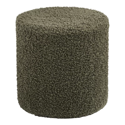 Sötétzöld szövet puff 34 cm