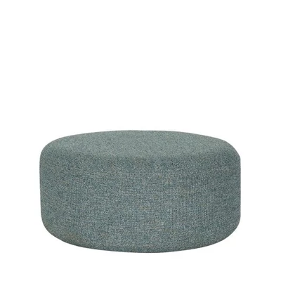 Sötétszürke textil puff ø70 cm