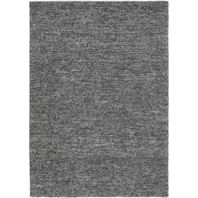 Sötétszürke prémium gyapjú szőnyeg 90x60 cm