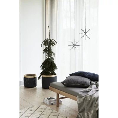 Szürke bambusz kosár szett 2 db