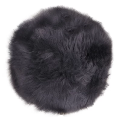 Szürke báránybőr ülőpárna 2 db