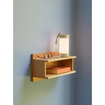 Tölgyfa fali polc 40 cm