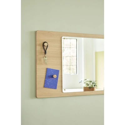 Tölgyfa keretes tükör mágnessel