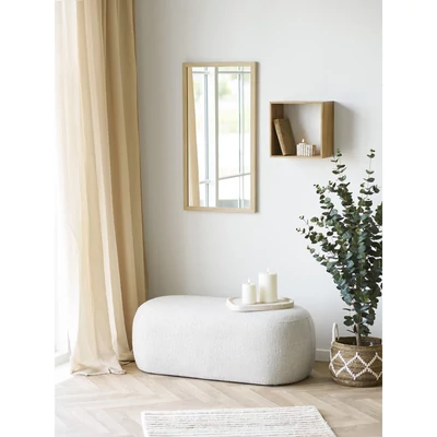 Világos színű textil pad 100 cm