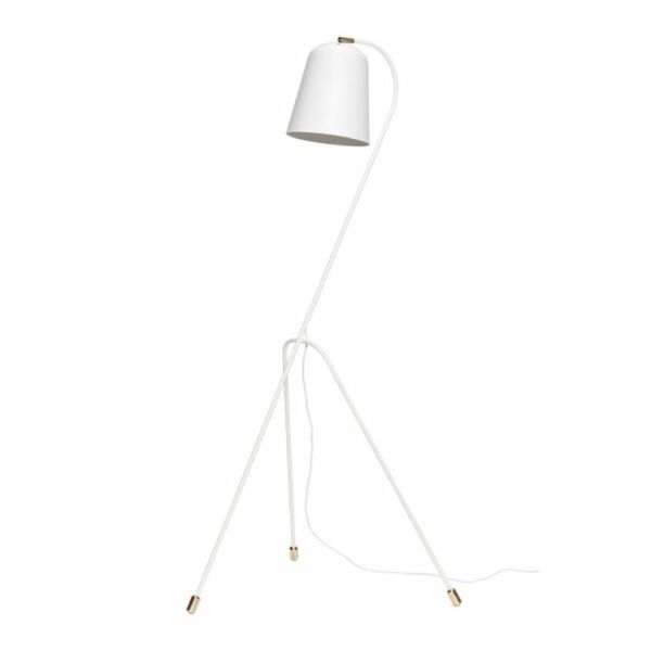 Elegáns fehér állólámpa 156 cm
