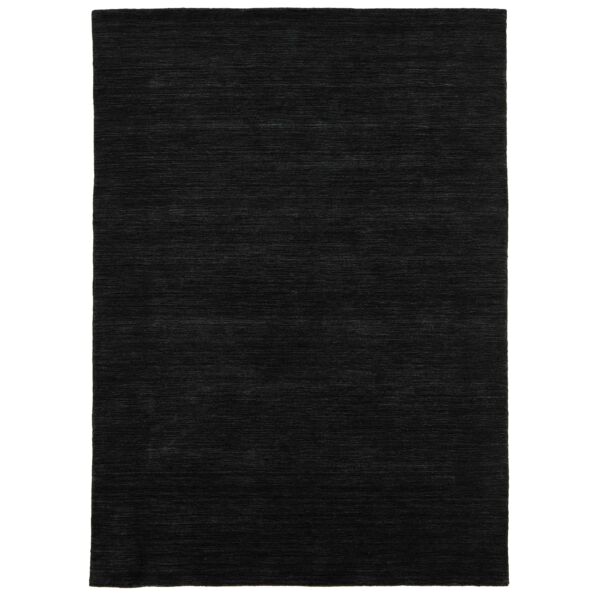 Fekete prémium gyapjú szőnyeg 160x90 cm
