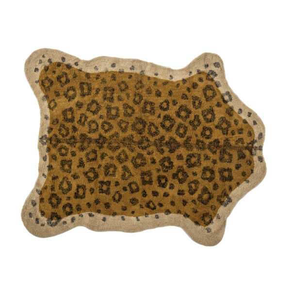 Leopárd mintás pamut szőnyeg 190x145 cm