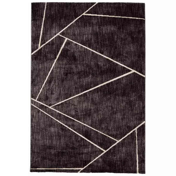 Modern absztarkt mintás szürke szőnyeg 140x200 cm