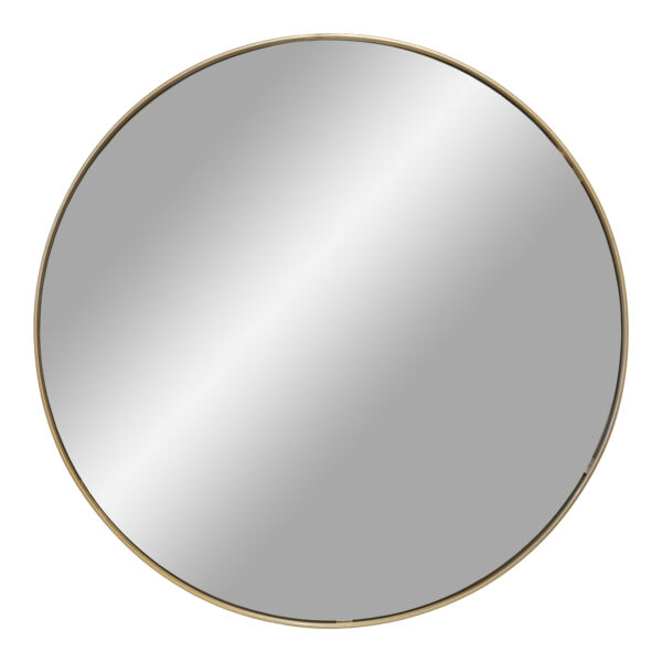 Modern arany színű keretes kör tükör Ø70 cm
